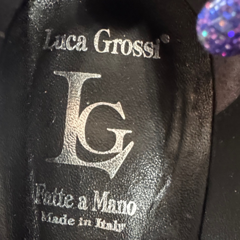 Luca Grossi Black Leather Heels - Picture 7 of 7